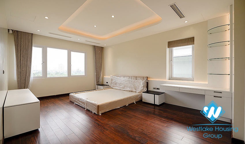 New villa with large campus with green garden for rent ciputra Hanoi